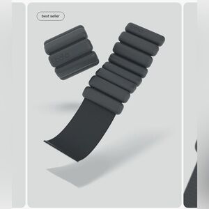 Bala 1 lb. Weighted Bangle Set in Charcoal NEW